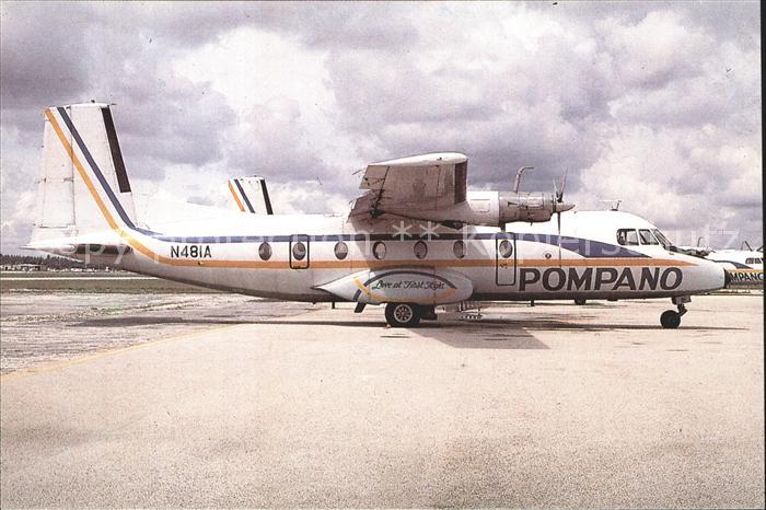 Flugzeuge Zivil Pompano Airways Nord 262A-12 n481a CN 2