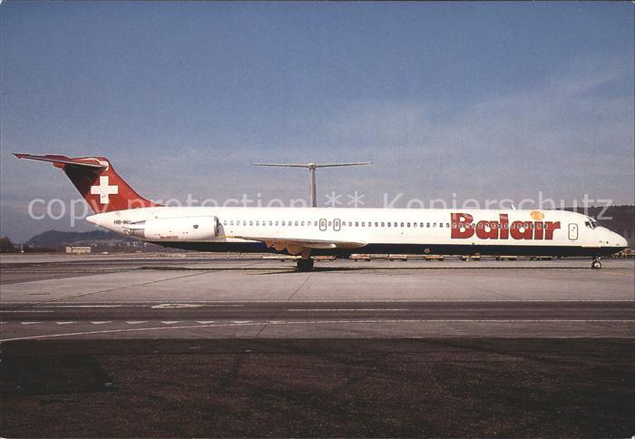 Flugzeuge Zivil Balair Douglas DC9-82 HB-INB c/n 49101/1051