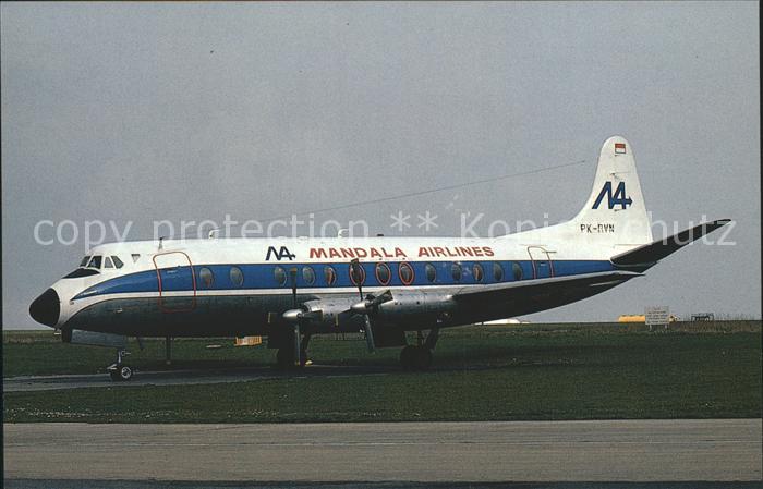 Flugzeuge Zivil Mandala Airlines Viscount 838 PK-RVN c/n 446