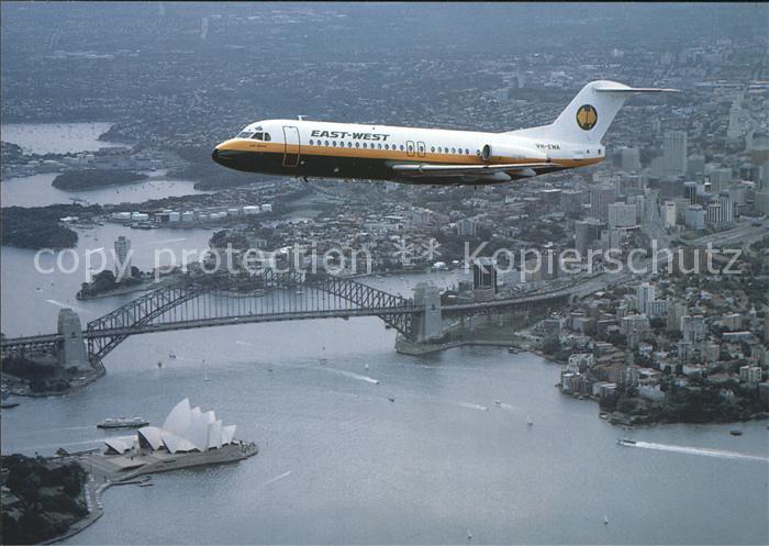 Flugzeuge Zivil East-West Airlines Fokker F28 Mk4000F VH-EWA