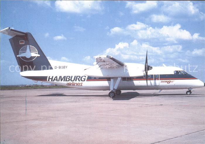 Flugzeuge Zivil Hamburg Airlines DHC8 D-BOBY