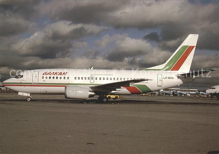 Flugzeuge Zivil Balkan Bulgarian Airlines Boeing 737-53A LZ-BOA c/n 24881