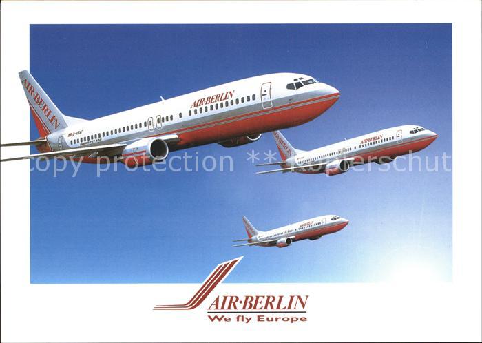 Flugzeuge Zivil Air-Berlin Fluesterjet Boeing 737/400