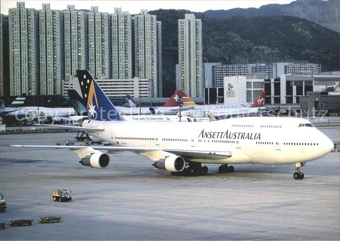 Flugzeuge Zivil Ansett Australia B-747-312 VR-INK c/n 23028/584