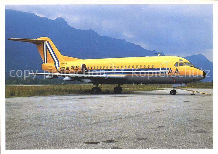 Flugzeuge Zivil Air Alpes Fokker F-28 F-BUTI c/n 11034