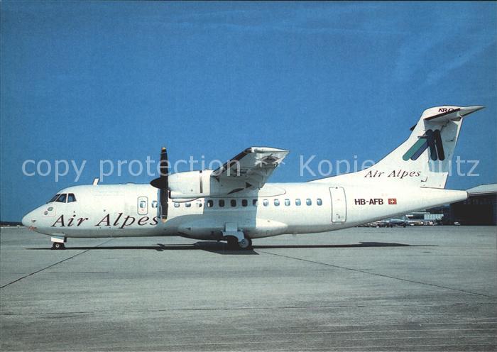 Flugzeuge Zivil Air Alpes Aerospatiale Alenia ATR42-310 HB-AFB cn 072