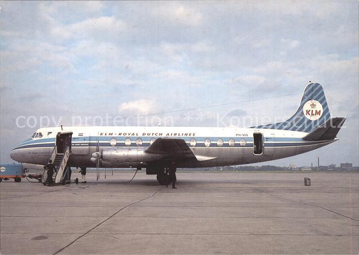 Flugzeuge Zivil KLM Royal Dutch Airlines Vickers Viscou