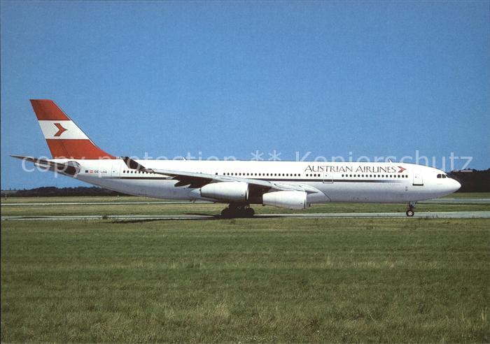 Flugzeuge Zivil Austrian Airlines Airbus Industrie A340
