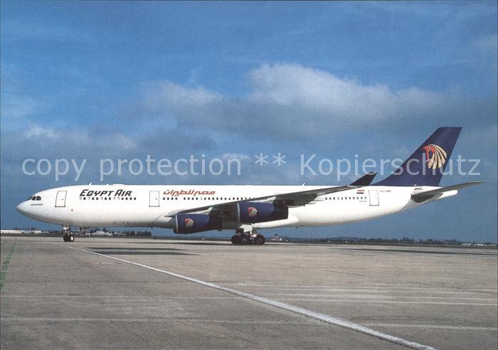 Flugzeuge Zivil Egypt Air Airbus Industrie A340-212 SU-