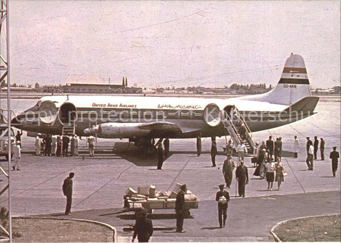 Flugzeuge Zivil United Arab Airlines Viscount 739 SU-AK