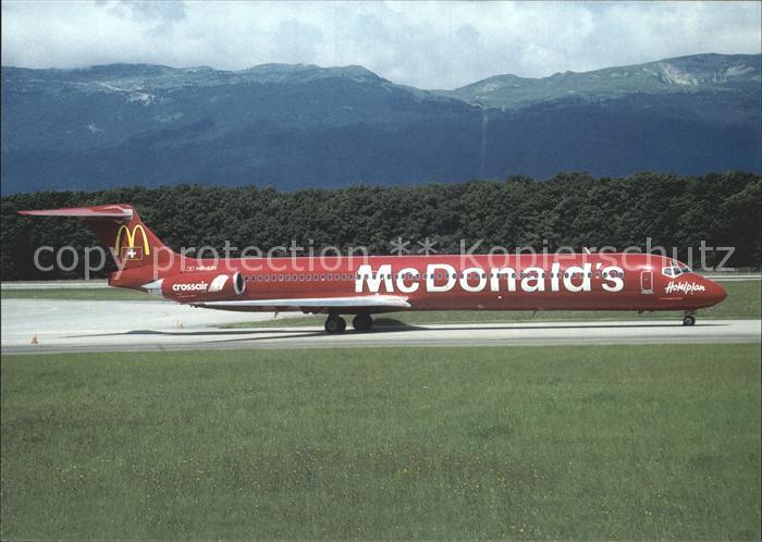 Flugzeuge Zivil Crossair McDonald_s McDDouglas MD-83 HB
