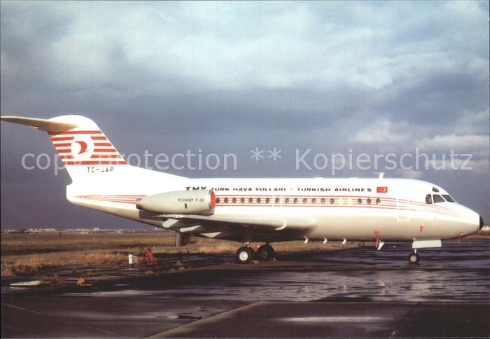 Flugzeuge Zivil Turkish Airlines F-28 TC-JAP N/C-11058