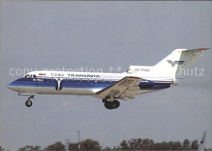 Flugzeuge Zivil CNG Transavia Yak 40 RA-21506 c/n 9840259