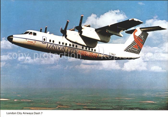 Flugzeuge Zivil London City Airways Dash 7