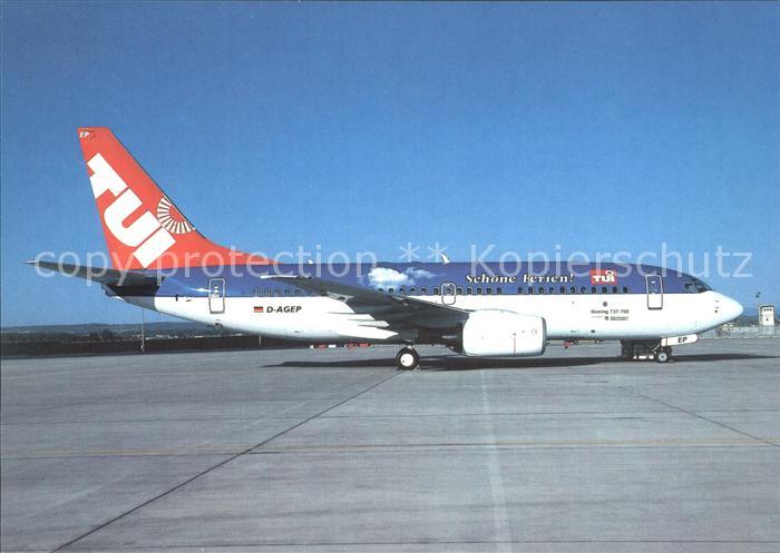 Flugzeuge Zivil TUI Boeing 737-75B D-AGEP cn 28102