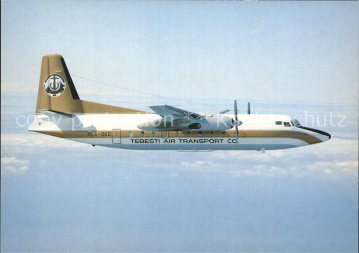 Flugzeuge Zivil Tebesti Air Transport Co. Fokker F-27 Mk600 5A-DKD