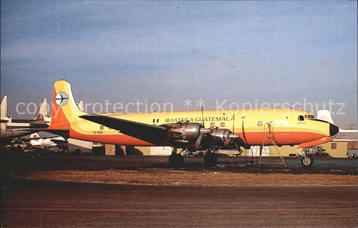 Flugzeuge Zivil Aviateca Guatemala McDouglas DC-6 TG-ADA c/n 43531