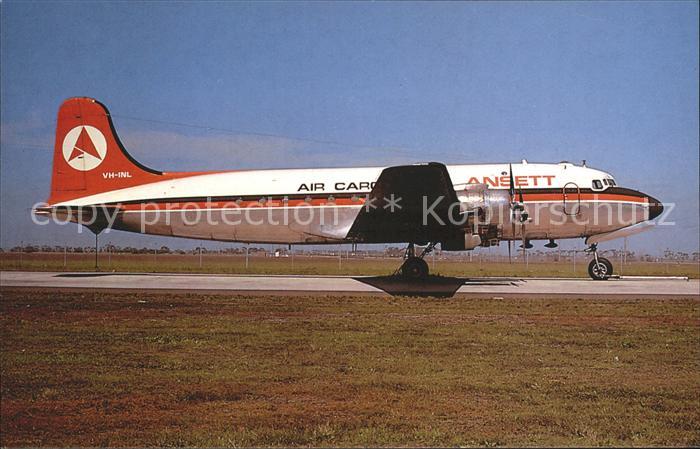 Flugzeuge Zivil Ansett Air Cargo McDouglas DC-4 VH-INL c/n 43071