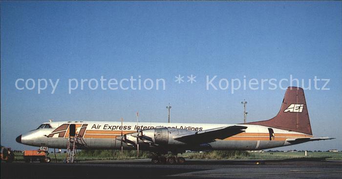 Flugzeuge Zivil Air Express International Airlines Inc. Canadair CL-44D4-2
