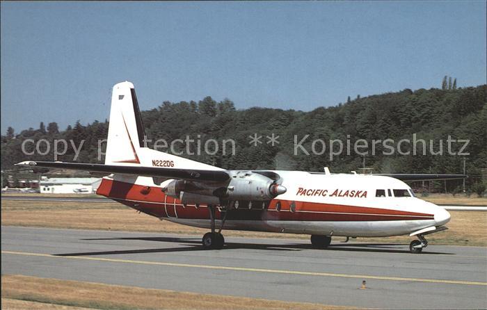 Flugzeuge Zivil Pacific Alaska Airlines Fokker F-27A N222DG MSN 61