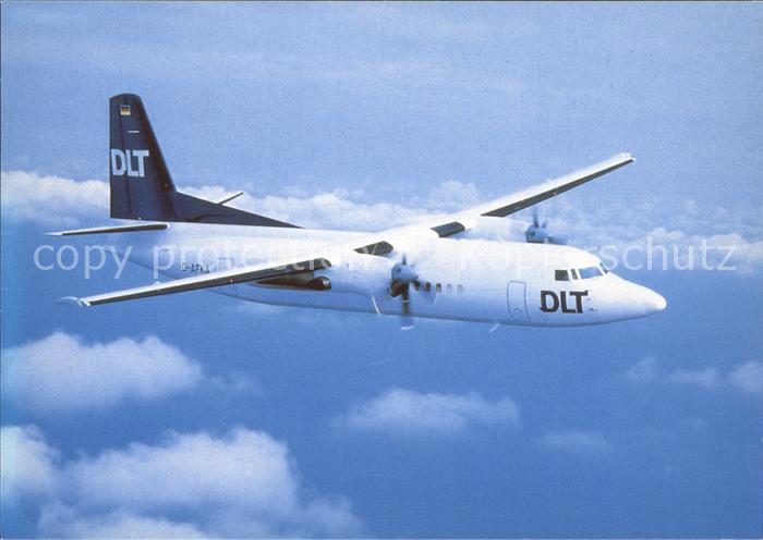 Flugzeuge Zivil DLT Fokker 50