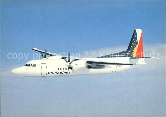 Flugzeuge Zivil Philippine Air Lines Fokker 50 PH-PRA