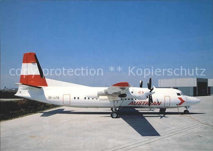 Flugzeuge Zivil Austrian Air Services Fokker 50 OE-LFB