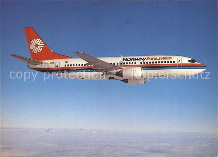Flugzeuge Zivil Norway Airlines Boeing 737-300