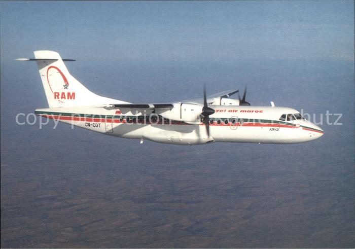 Flugzeuge Zivil Royal Air Maroc Aerospatiale Aeritalia ATR42-300 CN-CDT