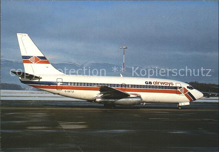 Flugzeuge Zivil Gibraltar Airways Boeing 737-2U4 G-IBTZ