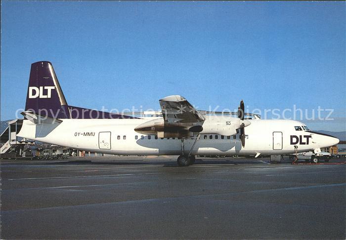 Flugzeuge Zivil DLT Fokker 50 OY-MMU