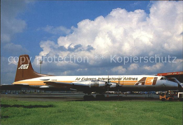Flugzeuge Zivil Air Express International Airlines Canadair CL44D N122AE
