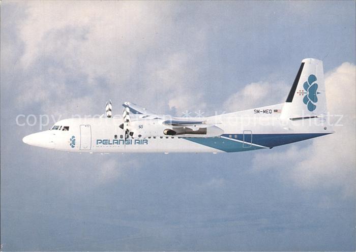 Flugzeuge Zivil Pelangi Air Fokker 50 9M-MEQ