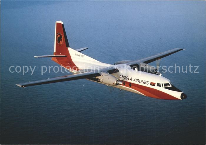 Flugzeuge Zivil TAAG Angola Airlines Fokker F-27 Mk600 PH-FTG