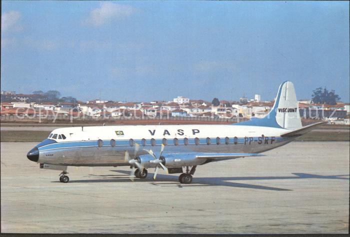 Flugzeuge Zivil VASP Brasil V. Viscount 827 PP-SRF