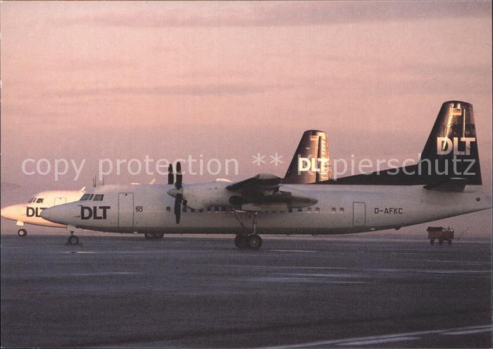 Flugzeuge Zivil DLT Fokker 50