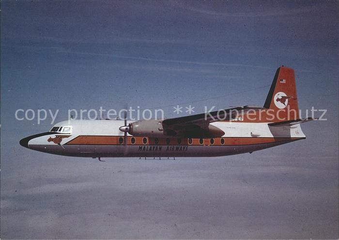 Flugzeuge Zivil Malayan Airways Fokker F-27 Mk200 PH-FEP