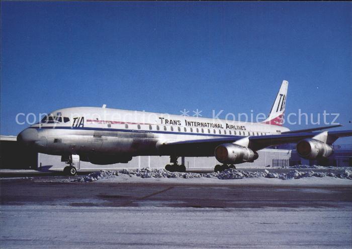Flugzeuge Zivil TIA Trans International Airlines McDDouglas DC-8-54F N8008F