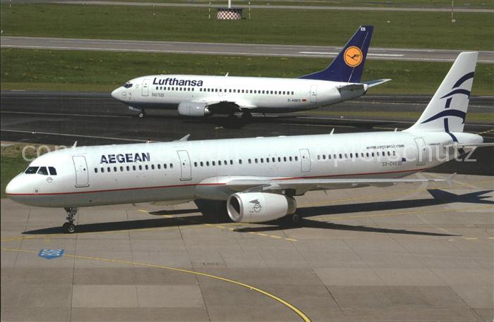 Flugzeuge Zivil Aegean Airbus A321-232 SX-DVO Cn 3462 Lufthansa