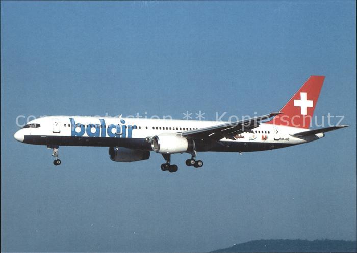 Flugzeuge Zivil Balair Boeing 757-2G5 HB-IHS cn 30394