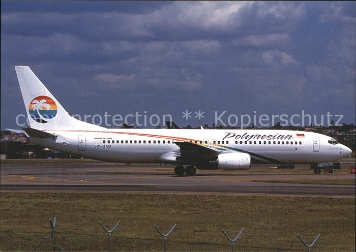 Flugzeuge Zivil Polynesian Boeing 737-8Q8 5W-SAM c/n 30039/701