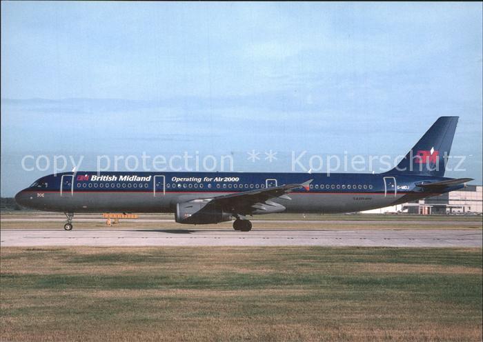 Flugzeuge Zivil British Midland Airbus Industrie A321-231 G-MIDJ cn 1045