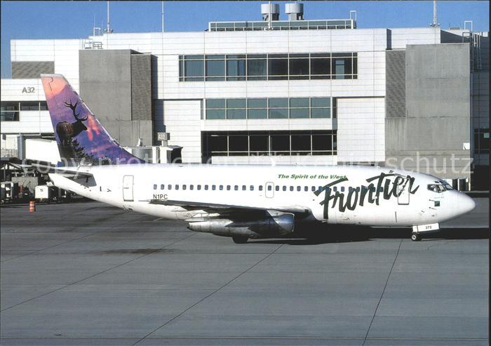 Flugzeuge Zivil Frontier Airlines Deer Tail Boeing 737-200 N1PC