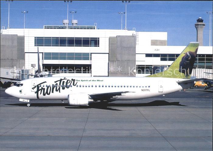 Flugzeuge Zivil Frontier Airlines Bison-Tail Boeing 737-300 N317FL