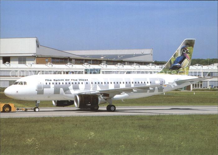 Flugzeuge Zivil Frontier Airlines Duck-Tail Airbus 319-111 D-AVYM
