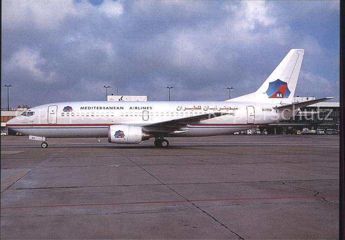 Flugzeuge Zivil Mediterranean Airlines Boeing 737-3Q8 SU-MBA c/n 26283/2383