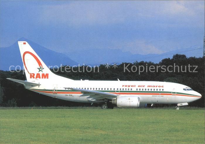 Flugzeuge Zivil Royal Air Maroc Boeing 737-7B6 CN-RNL