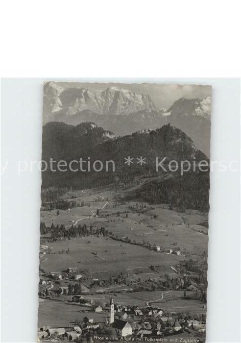 Pfronten Ostallgaeu Bayern Falkenstein Zugspitze