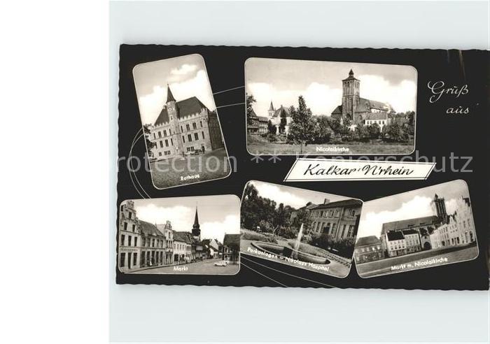 Kalkar Niederrhein Rathaus Nicolaikirche Markt