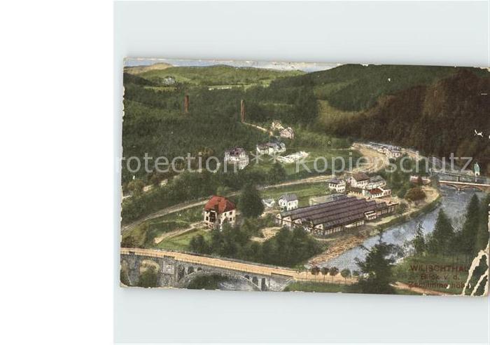 Wilischthal Blick von der Zschlmmerhoehe Bahnpost